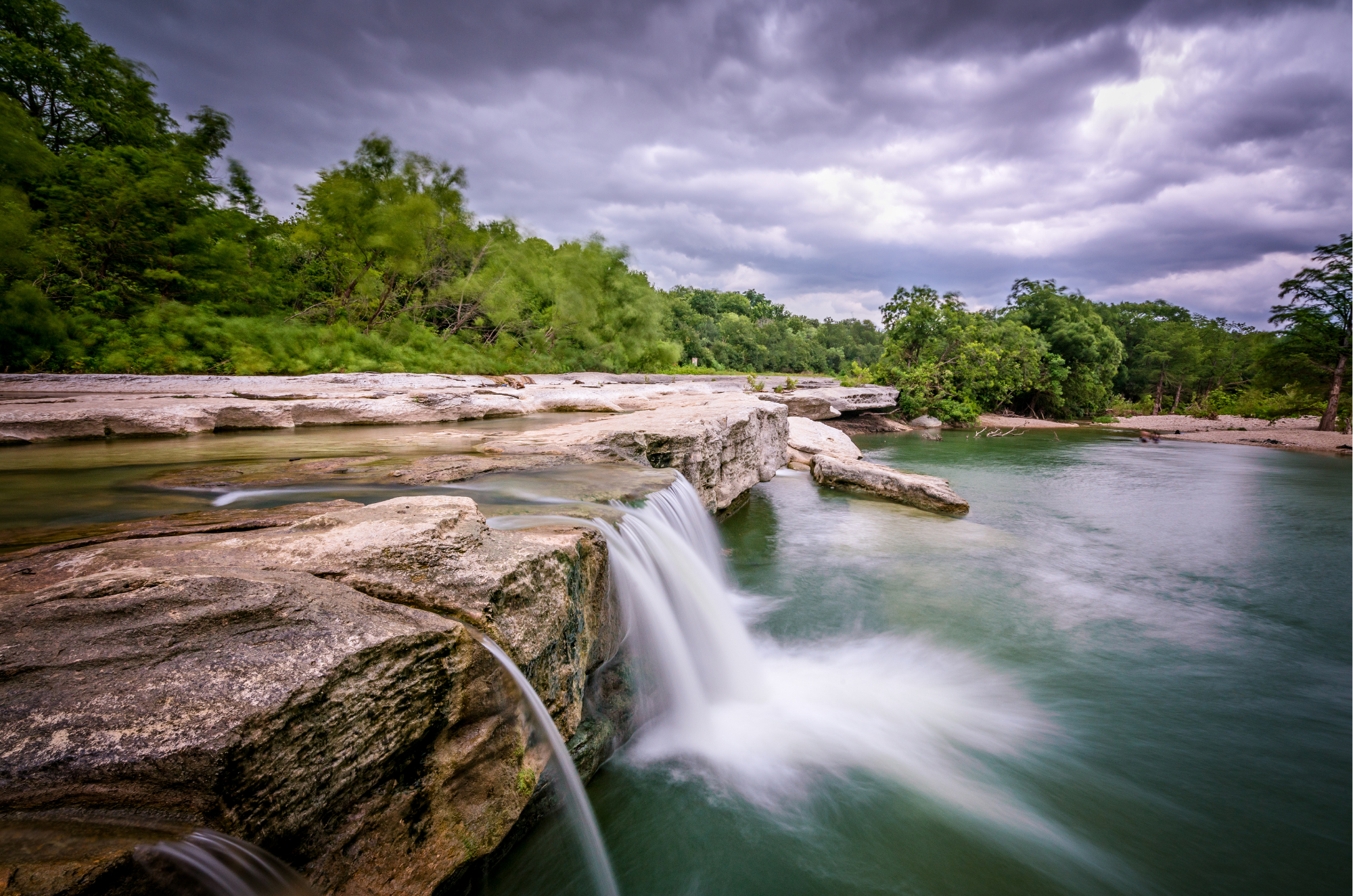 McKinney Falls, which lies right on the Edwards Plateau